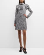 Image 5 of 6: Burberry Check Wrap Skirt with Belted Detail
