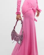 Image 3 of 6: Balenciaga Le Cagole XS Leopard-Print Shoulder Bag