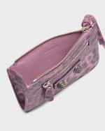 Image 4 of 4: Balenciaga Le Cagole Long Leopard-Print Coin and Card Holder