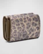 Image 3 of 5: Balenciaga Le Cagole Mini Leopard-Print Wallet