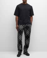 Image 5 of 6: Burberry Men's Wool Check Jogger Pants