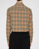 Image 3 of 4: Burberry Men's Simson Check Poplin Shirt