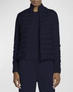 Image 3 of 6: Moncler Hybrid Puffer Cardigan