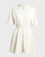 Image 1 of 6: Moncler Fit-and-Flare Mini Shirtdress