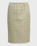 Image 1 of 6: Moncler Quilted Knee-Length Skirt
