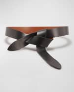 Image 4 of 4: Isabel Marant Lecce Leather Pull-Through Belt