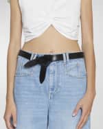 Image 3 of 4: Isabel Marant Lecce Leather Pull-Through Belt