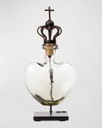 Image 1 of 3: Jan Barboglio Crowned Heart Decanter
