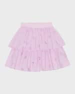 Image 3 of 4: Molo Girl's Brigitte Tiered Skirt, Size 3T-6