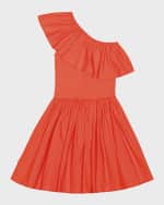Image 4 of 4: Molo Girl's Chloey One Shoulder Dress, Size 3T-6