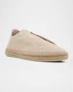 Image 5 of 6: ZEGNA Men's Triple Stitch Suede Espadrille Sneakers