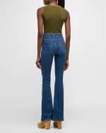 Image 3 of 6: Veronica Beard Sid Sleeveless Rib-Knit Top