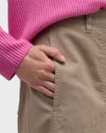 Image 6 of 7: Eileen Fisher Cropped Wide-Leg Hemp-Cotton Pants