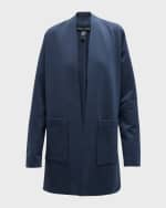Image 2 of 6: Eileen Fisher Petite Open-Front Washable Flex Ponte Jacket