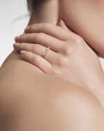 Image 2 of 3: David Yurman Cable Collectibles Stack Ring with Diamonds in 18K Gold, 2mm, Size 10