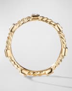 Image 3 of 3: David Yurman Cable Collectibles Stack Ring with Diamonds in 18K Gold, 2mm, Size 10