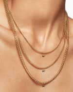 Image 5 of 5: David Yurman Crossover Pendant Necklace with Diamonds in 18K Gold, 14.5mm, 17"L