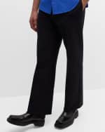 Image 4 of 6: Ferragamo Men's Straight-Fit Nylon Twill Pants