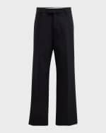 Image 1 of 6: Ferragamo Men's Straight-Fit Nylon Twill Pants