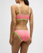 Image 3 of 7: Platinum Inspired by Solange Ferrarini Crochet-Trim Bralette Bikini Top