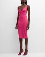 Image 5 of 6: Chiara Boni La Petite Robe Sleeveless Sweetheart Bodycon Midi Dress