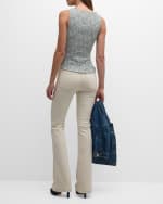 Image 3 of 6: Veronica Beard Needham Floral Smocked Tank Top