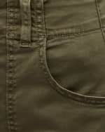 Image 5 of 5: Veronica Beard Arya Straight-Leg Cropped Pants