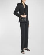 Image 2 of 6: Saint Laurent College Mini YSL Quilted Crossbody Bag