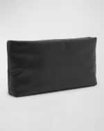 Image 4 of 6: Saint Laurent Calypso Ziptop YSL Clutch Bag in Smooth Padded Leather