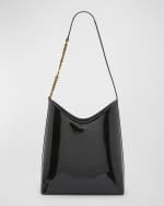 Image 1 of 6: Saint Laurent Sac Patent Leather Hobo Bag