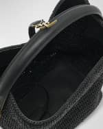 Image 5 of 6: Saint Laurent Le 37 Raffia Bucket Bag