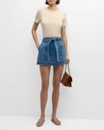 Image 2 of 6: Veronica Beard Pruitt Ribbed Tee