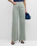 Image 2 of 6: Veronica Beard Taylor Wide-Leg Jeans