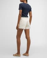 Image 3 of 6: Veronica Beard Ellis Mid-Rise Denim Shorts