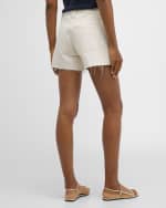 Image 4 of 6: Veronica Beard Ellis Mid-Rise Denim Shorts