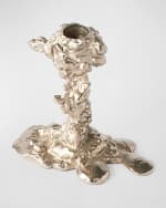 Image 2 of 4: POLSPOTTEN Silver Drip Candle Holder - 6"