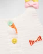 Image 3 of 3: Stella McCartney Kids Girl's Bows Strappy Gauze Dress, Size 3M-36M