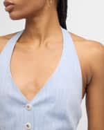 Image 6 of 6: Veronica Beard Arabella Cropped Vest