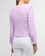 Image 4 of 6: Veronica Beard Ozuna Faux Leather Jacket