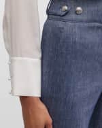 Image 6 of 6: Veronica Beard Aubrie Cropped Pants