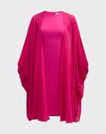 Image 1 of 6: Rickie Freeman for Teri Jon Sleeveless A-Line Cape Midi Dress