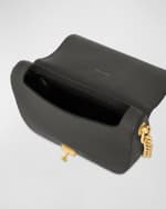 Image 3 of 3: Rebecca Minkoff Large Saddle Leather Shoulder Bag