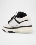 Image 3 of 6: Amiri Men's MA-1 Leather & Mesh Low-Top Sneakers