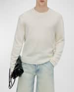 Image 4 of 5: FRAME Men's Cashmere-Silk Crew Sweater