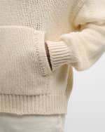 Image 5 of 5: FRAME Men's Chunky Drop-Shoulder Hoodie