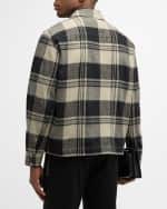 Image 5 of 6: FRAME Men's Plaid Zip Overshirt