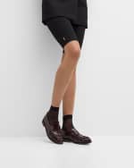 Image 2 of 6: Saint Laurent Le Leather YSL Penny Loafers