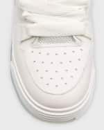 Image 4 of 6: Amiri Men's MA-1 Tonal Mesh and Leather Low-Top Sneakers