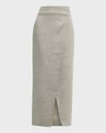 Image 1 of 6: Rohe Overlap Maxi Skirt