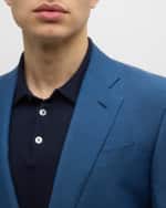 Image 4 of 6: Giorgio Armani Men's Solid Wool-Blend Suit